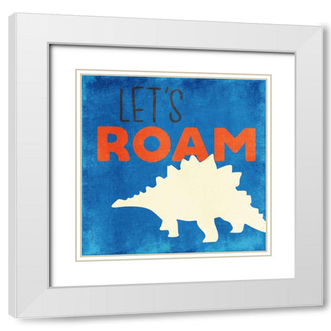 Roam White Modern Wood Framed Art Print with Double Matting by Grey, Jace