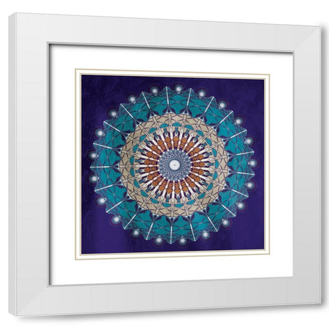 Elegant Vertigo White Modern Wood Framed Art Print with Double Matting by Grey, Jace