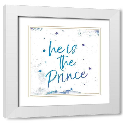 Prince White Modern Wood Framed Art Print with Double Matting by Grey, Jace