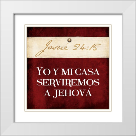 Josue White Modern Wood Framed Art Print with Double Matting by Grey, Jace