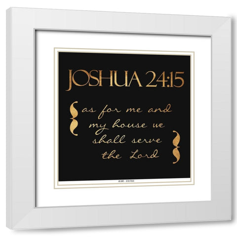 Shall Serve White Modern Wood Framed Art Print with Double Matting by Grey, Jace