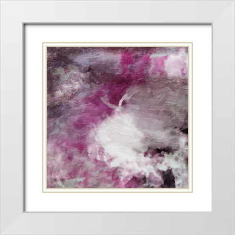 Atmosphere Abstract Mate White Modern Wood Framed Art Print with Double Matting by Grey, Jace