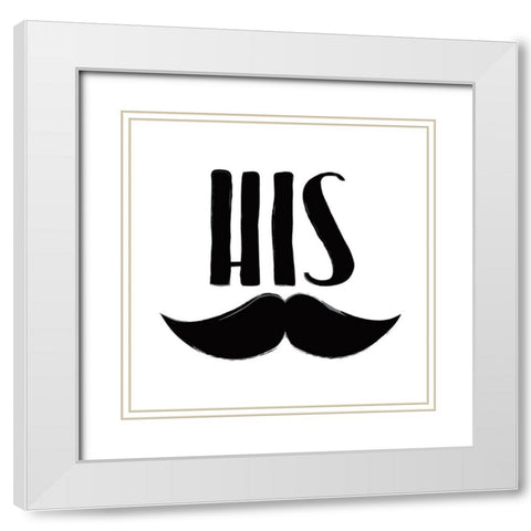 His Stash White Modern Wood Framed Art Print with Double Matting by Grey, Jace