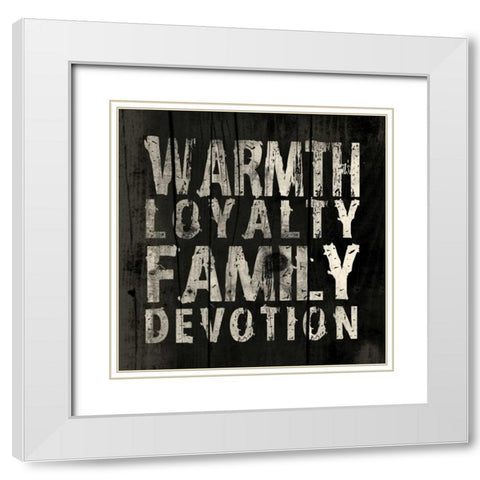Warmth White Modern Wood Framed Art Print with Double Matting by Grey, Jace