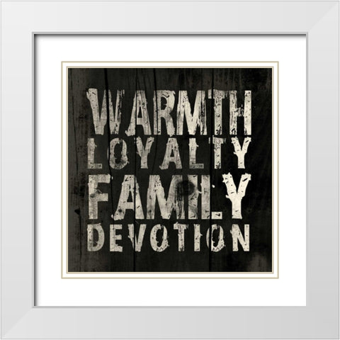 Warmth White Modern Wood Framed Art Print with Double Matting by Grey, Jace