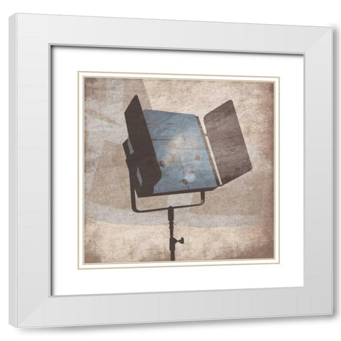 Light2 White Modern Wood Framed Art Print with Double Matting by Grey, Jace