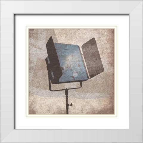 Light2 White Modern Wood Framed Art Print with Double Matting by Grey, Jace