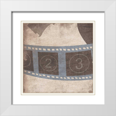 Film White Modern Wood Framed Art Print with Double Matting by Grey, Jace