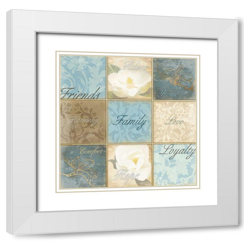 Light Family White Modern Wood Framed Art Print with Double Matting by Grey, Jace