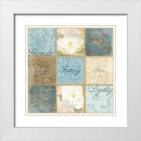 Light Family White Modern Wood Framed Art Print with Double Matting by Grey, Jace