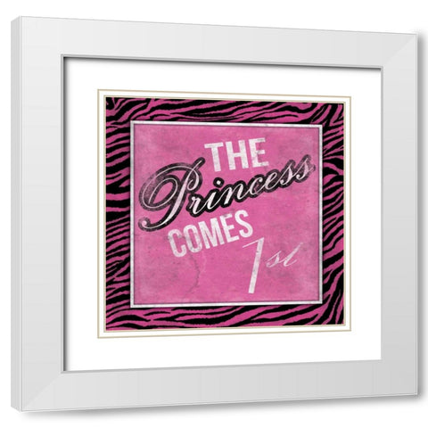 Princess 2 White Modern Wood Framed Art Print with Double Matting by Grey, Jace