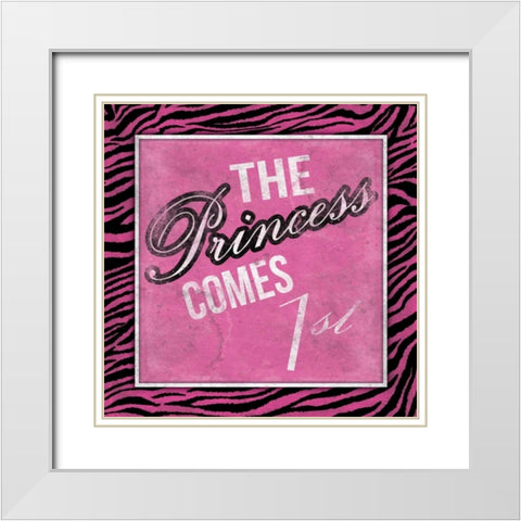 Princess 2 White Modern Wood Framed Art Print with Double Matting by Grey, Jace
