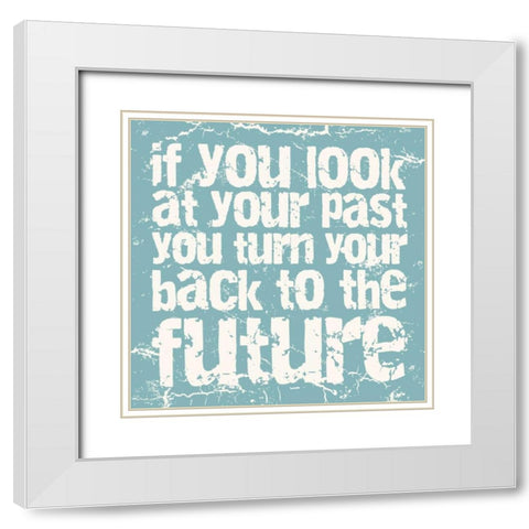 Future White Modern Wood Framed Art Print with Double Matting by Grey, Jace