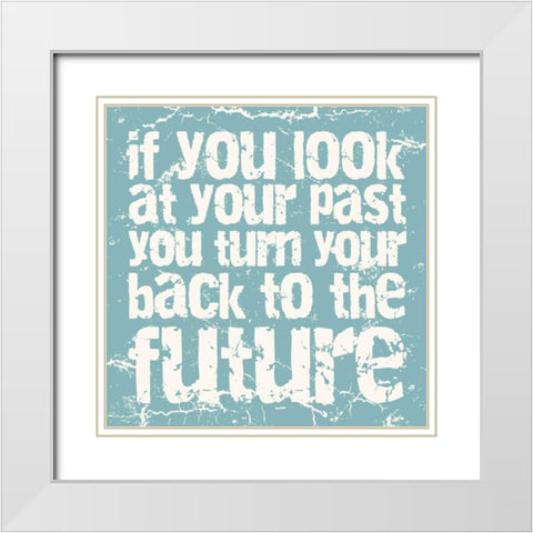 Future White Modern Wood Framed Art Print with Double Matting by Grey, Jace
