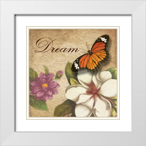Dream White Modern Wood Framed Art Print with Double Matting by Grey, Jace