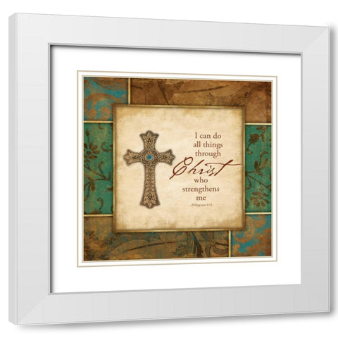 Strengthens White Modern Wood Framed Art Print with Double Matting by Grey, Jace