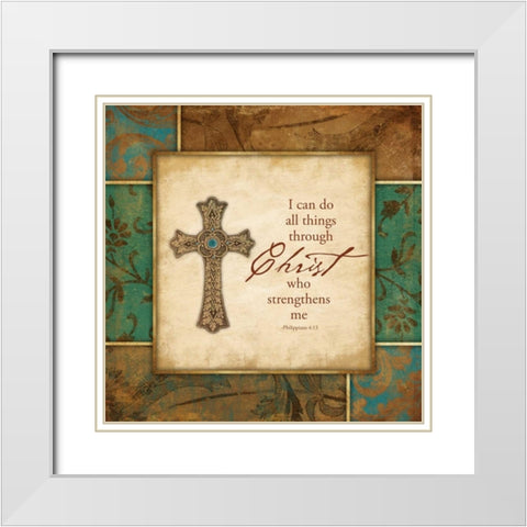 Strengthens White Modern Wood Framed Art Print with Double Matting by Grey, Jace