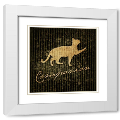 Companion White Modern Wood Framed Art Print with Double Matting by Grey, Jace