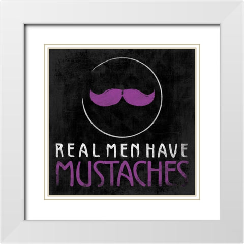 Real Men 2 White Modern Wood Framed Art Print with Double Matting by Grey, Jace