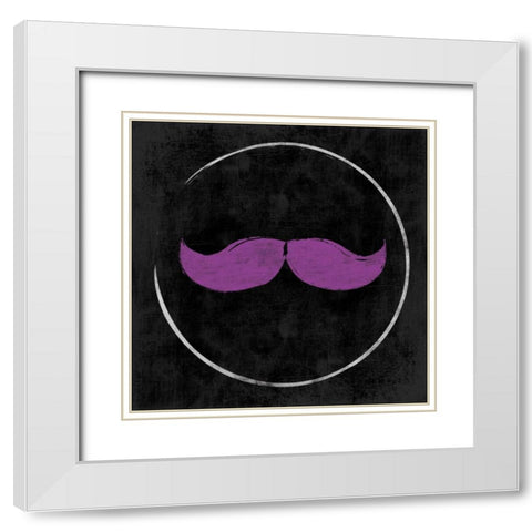 Real Men Symbols 2 White Modern Wood Framed Art Print with Double Matting by Grey, Jace