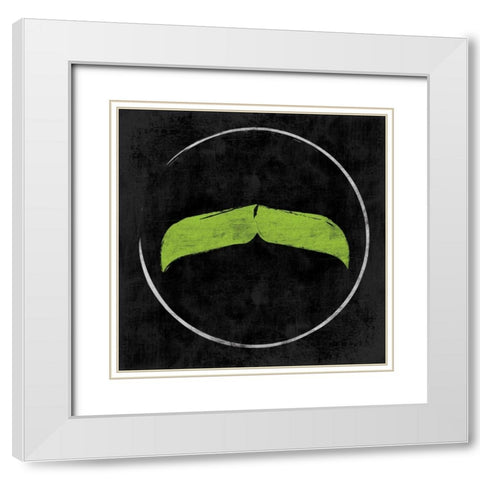 Real Men Symbols 3 White Modern Wood Framed Art Print with Double Matting by Grey, Jace