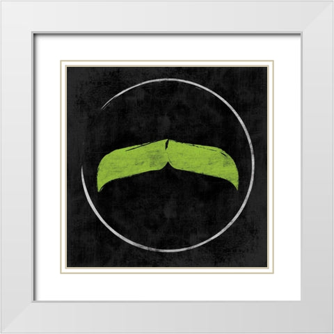 Real Men Symbols 3 White Modern Wood Framed Art Print with Double Matting by Grey, Jace