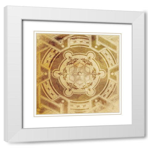 Pattern Patch Mate Single 5 White Modern Wood Framed Art Print with Double Matting by Grey, Jace