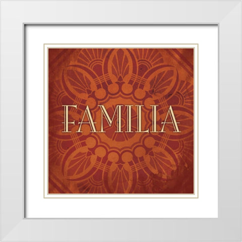 Famalia White Modern Wood Framed Art Print with Double Matting by Grey, Jace