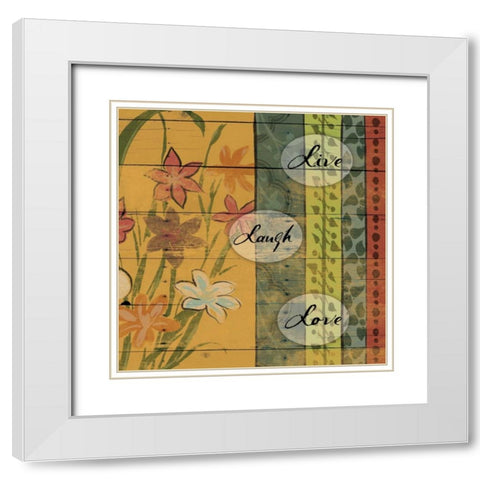 live White Modern Wood Framed Art Print with Double Matting by Grey, Jace