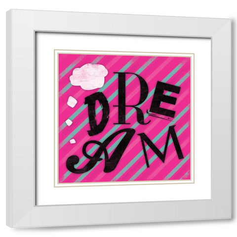 Dream White Modern Wood Framed Art Print with Double Matting by Grey, Jace