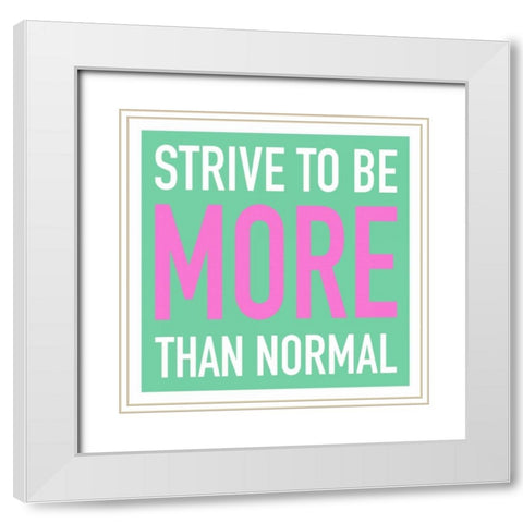 More White Modern Wood Framed Art Print with Double Matting by Grey, Jace