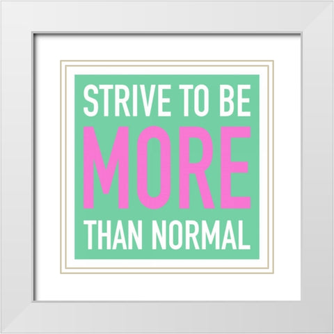 More White Modern Wood Framed Art Print with Double Matting by Grey, Jace