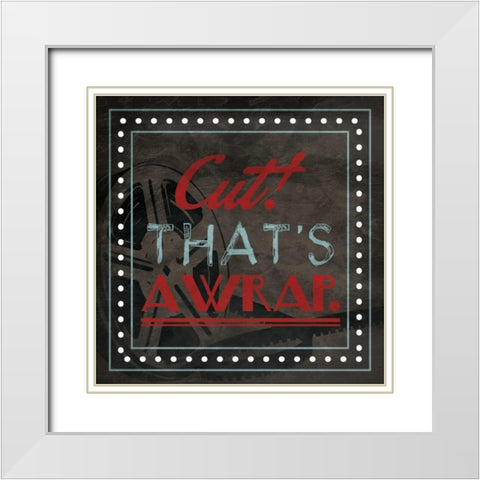 Cut White Modern Wood Framed Art Print with Double Matting by Grey, Jace