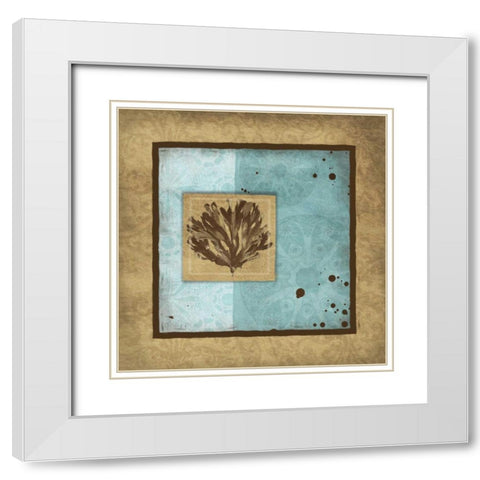 Calm bordered White Modern Wood Framed Art Print with Double Matting by Grey, Jace