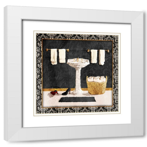 Traditional Wash White Modern Wood Framed Art Print with Double Matting by Grey, Jace