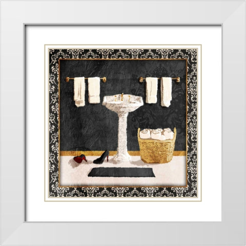 Traditional Wash White Modern Wood Framed Art Print with Double Matting by Grey, Jace