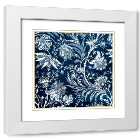 Blue Gypsy White Modern Wood Framed Art Print with Double Matting by Grey, Jace