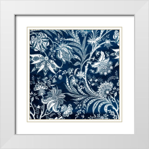Blue Gypsy White Modern Wood Framed Art Print with Double Matting by Grey, Jace