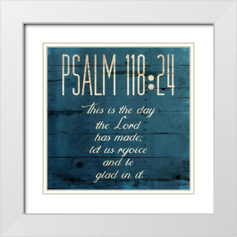 This Is The Day Clean White Modern Wood Framed Art Print with Double Matting by Grey, Jace