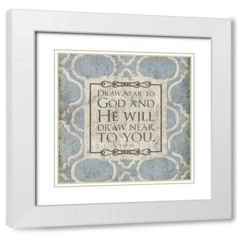 Near To You White Modern Wood Framed Art Print with Double Matting by Grey, Jace