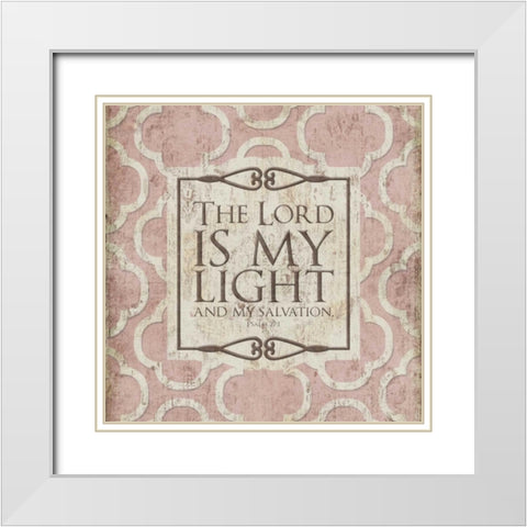 My Love White Modern Wood Framed Art Print with Double Matting by Grey, Jace