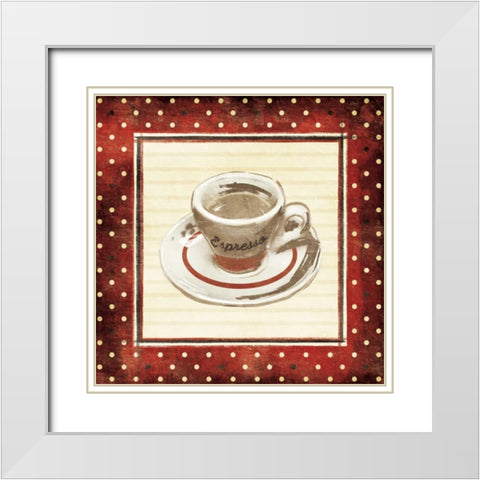 Espresso White Modern Wood Framed Art Print with Double Matting by Grey, Jace