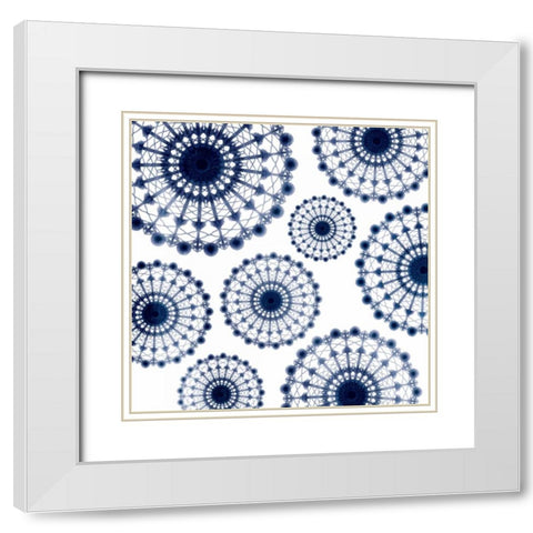 Look Up White Modern Wood Framed Art Print with Double Matting by Grey, Jace