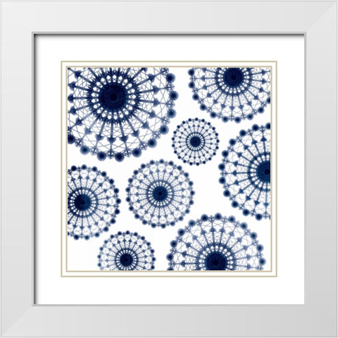 Look Up White Modern Wood Framed Art Print with Double Matting by Grey, Jace