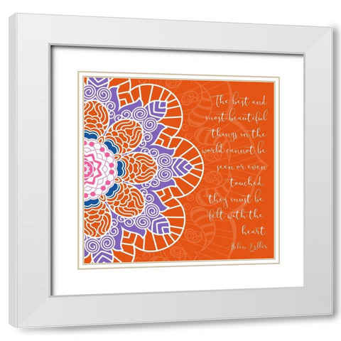 Most Beautiful White Modern Wood Framed Art Print with Double Matting by Grey, Jace