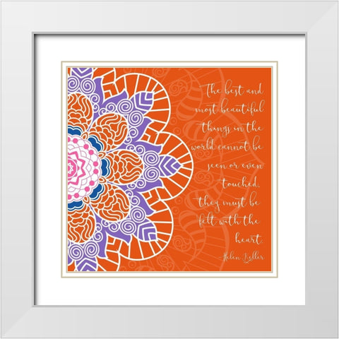 Most Beautiful White Modern Wood Framed Art Print with Double Matting by Grey, Jace