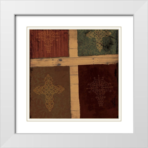 Cross Roads White Modern Wood Framed Art Print with Double Matting by Grey, Jace