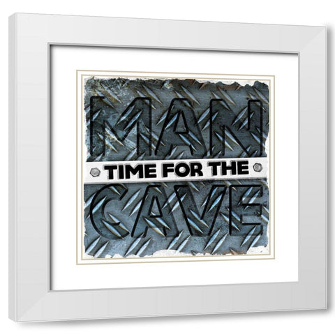 Time For The White Modern Wood Framed Art Print with Double Matting by Grey, Jace
