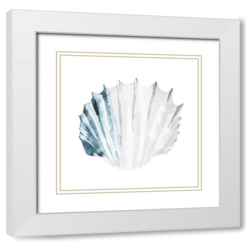 Soft Shell Mate White Modern Wood Framed Art Print with Double Matting by Grey, Jace