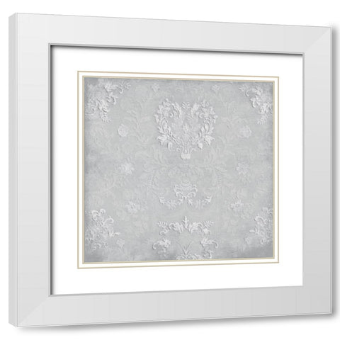 Silver Growth White Modern Wood Framed Art Print with Double Matting by Grey, Jace